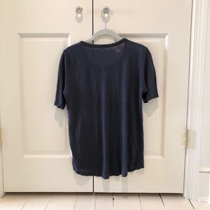 Vince Tops - Navy Vince Loose Fitting Tee Vince Tops - Navy Vince Loose Fitting Tee